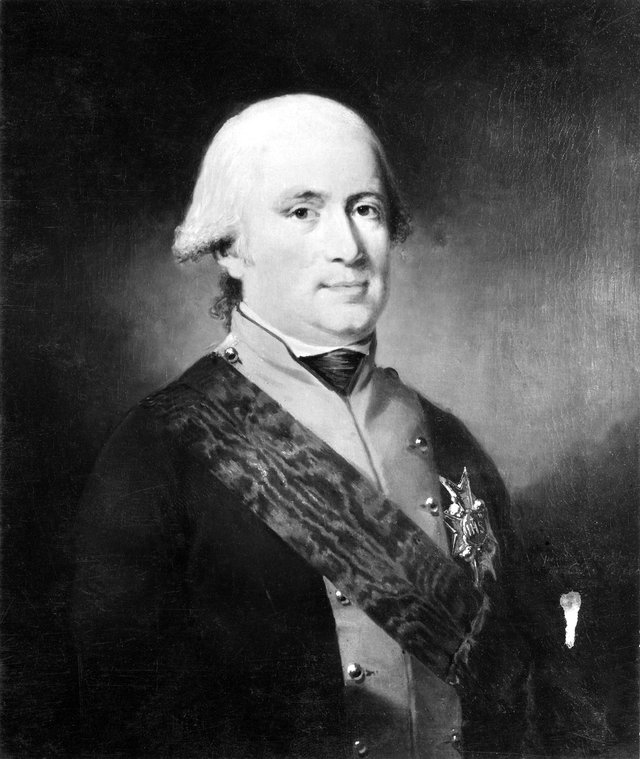 Karl Ludvig (1755-1801), hereditary prince of Baden, married to Amalia Fredrika of Hessen-Darmstadt by Carl Frederik von Breda