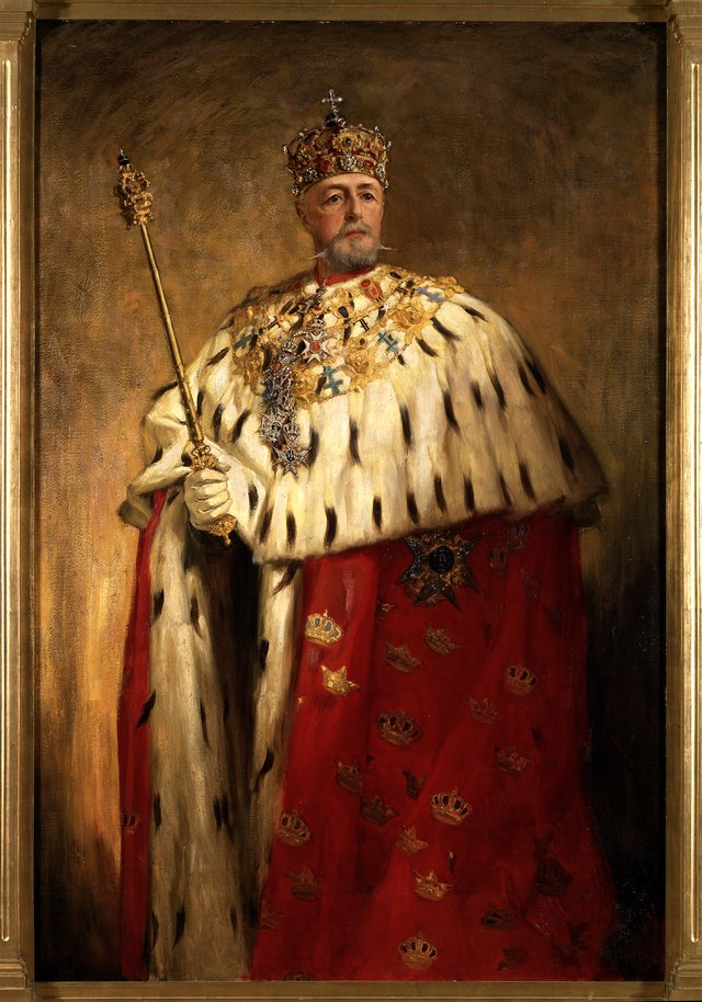 Oskar II (Oskar Fredrik), 1829-1907, King of Sweden 1872 and Norway 1872-1905 by Oscar Björck