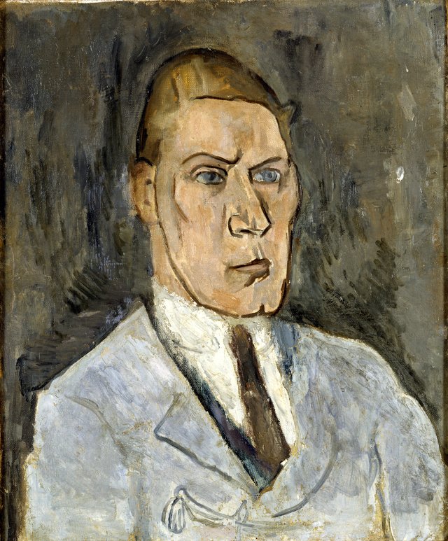 Gustaf Hellström (1882-1953), author, married to 1. Louise Shoemaker, 2. Carin Wærn Frisell, 3. Britt Helén by Nils von Dardel