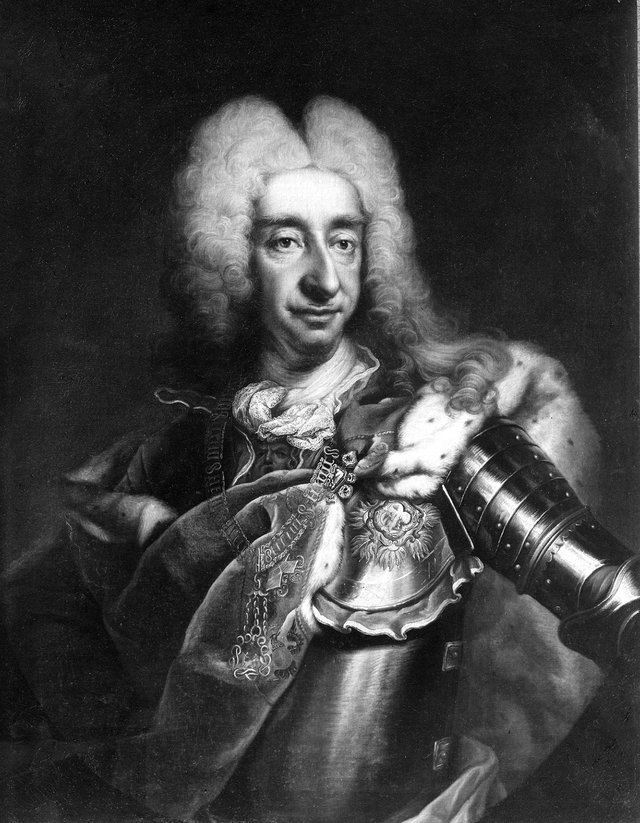 Viktor Amadeus II, 1666-1732, kung av Sicilien och Sardinien by Martin van Meytens