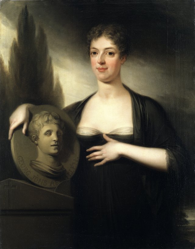 Porträtt av Christina Maria von Hermanson (1768-1810) by Carl Frederik von Breda