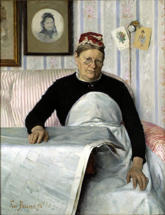 The Housekeeper, Brita Maria (Mussa) Banck by Eva Bonnier