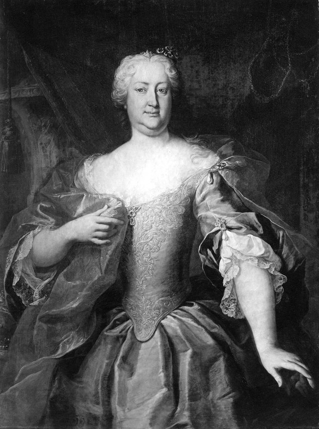 Elisabet Kristina, 1691-1750, prinsessa av Braunschveig-Blankenburg kejsarinna drott by Martin van Meytens
