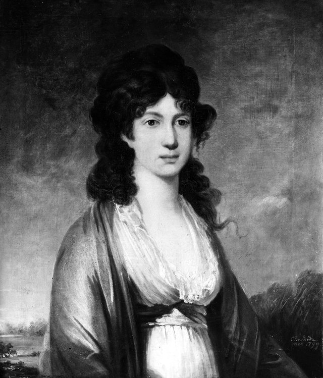 Kristina Amalia Hedvig Adelaide Sparre af Söfdeborg, 1778-1811, grevinna by Carl Frederik von Breda