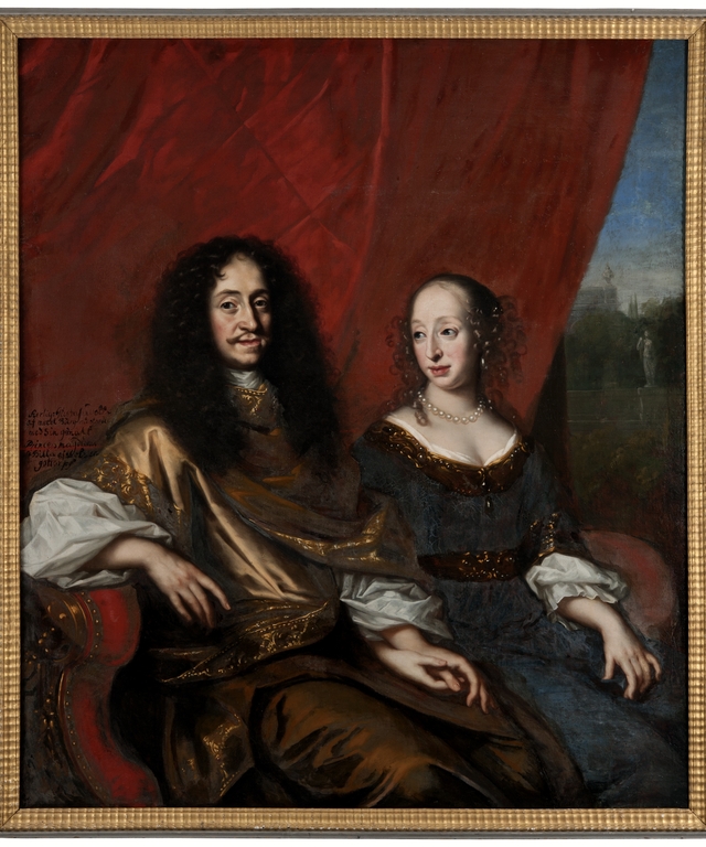 Gustav Adolf, 1633-1695, hertig av Mecklenburg-Güstrow. Magdalena Sibylla, 1631-1719, av Holstei by David Klöcker Ehrenstrahl