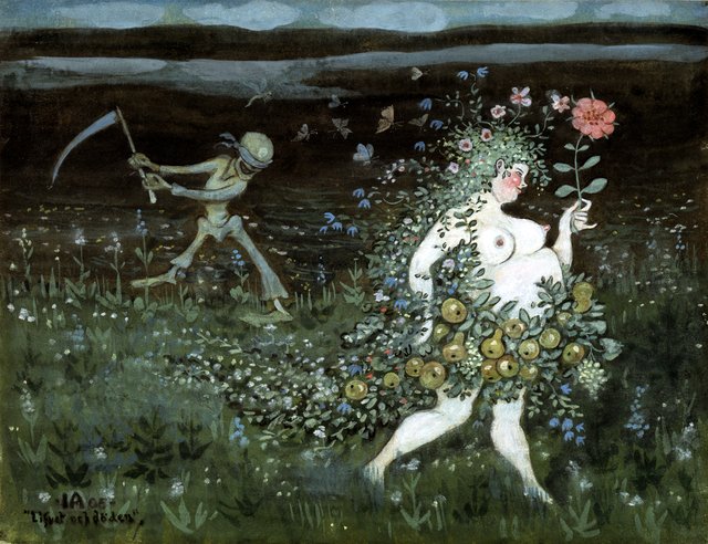 Life and Death by Ivar Arosenius