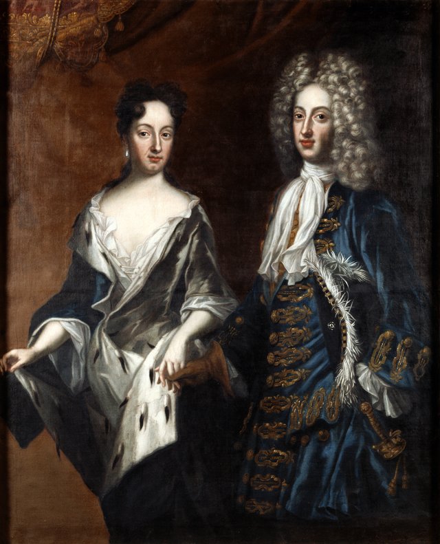 Frederick IV (1671-1702), Duke of Holstein-Gottorp, and his spouse Hedvig Sophia (1681–1708), Swedish princess by David von Krafft