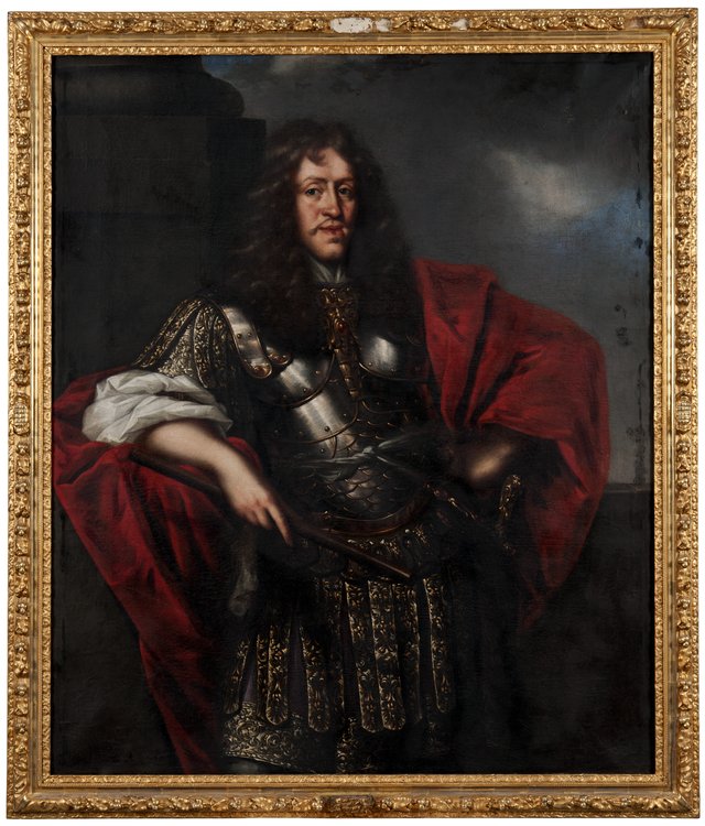 Adolf Johan t.e. (1629-1689), count palatine of Zweibrücken, duke of Stegeborg married to 1. Elsa Beata Brahe, 2. Elsa Elizabet Brahe by David Klöcker Ehrenstrahl