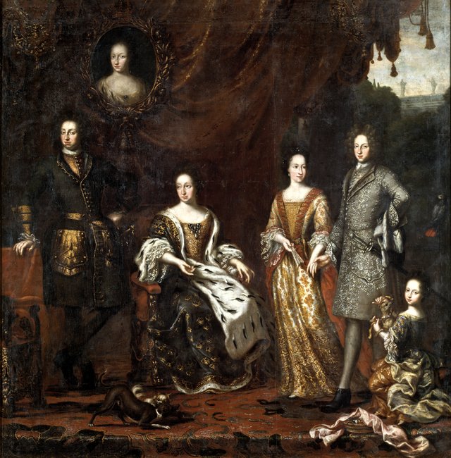 Karl XI konung av Sverige med familj by David Klöcker Ehrenstrahl