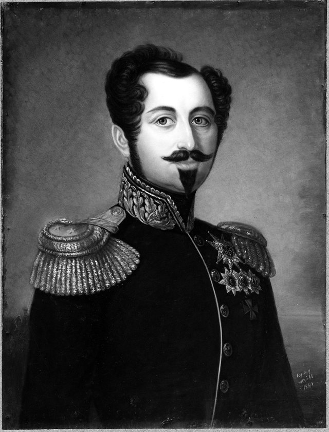 Oskar I (1799-1859), king of Sweden and Norway, married to Josefina of Leuchtenberg by Maria Röhl