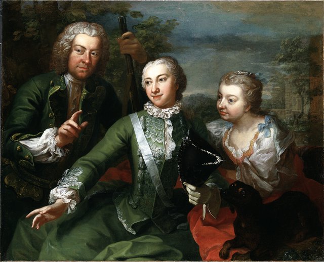 Carl Gustaf Tessin, Ulla Sparre af Sundby samt Brita Stina Sparre by Martin van Meytens