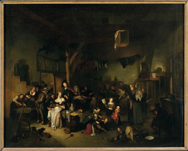 Tavern Scene by Richard Brakenburgh