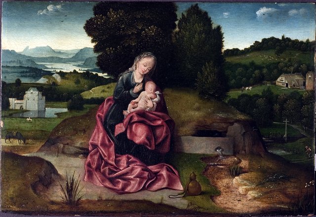 Virgin and Child Resting during the Flight into Egypt by Joachim Patinir