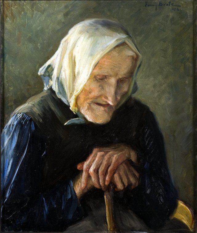 The Old Blind Woman by Fanny Brate