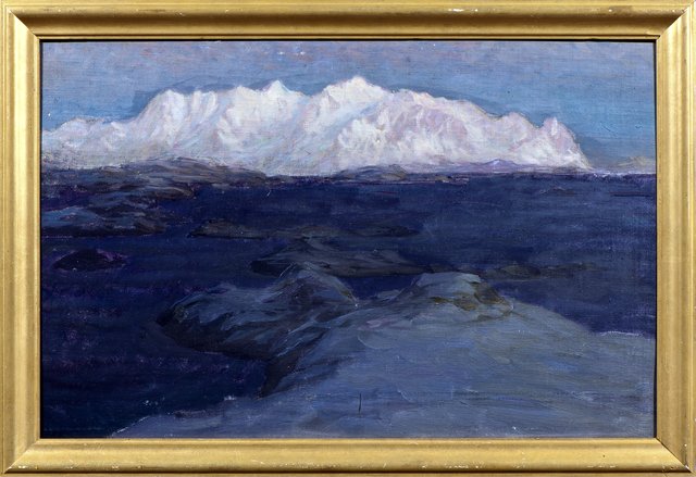 Night over Store Molla. Study from Lofoten by Anna Boberg