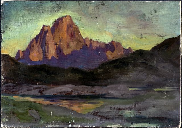 Vaagakallen. Study from Lofoten by Anna Boberg