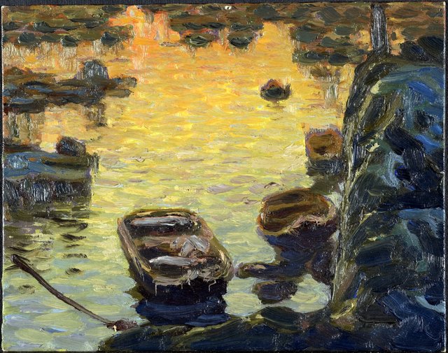 A Spring Night during the Fishing Season. Study from Lofoten by Anna Boberg
