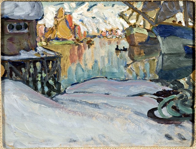 From Svolvaer Harbour. Study from Lofoten by Anna Boberg