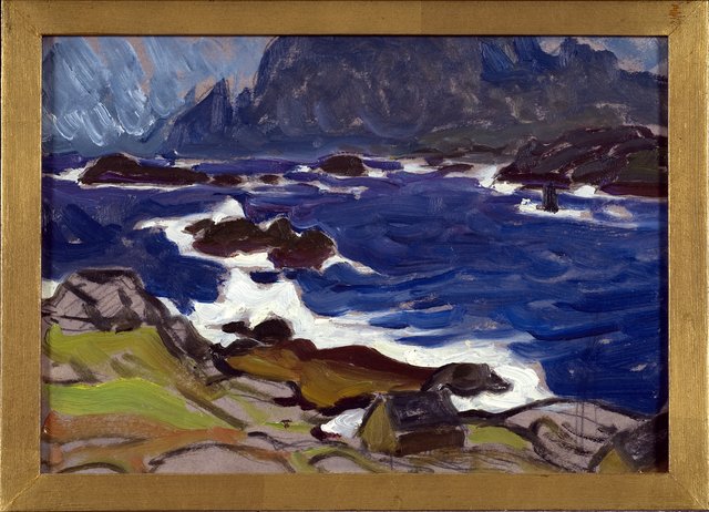 Study during a Storm. From Lofoten by Anna Boberg