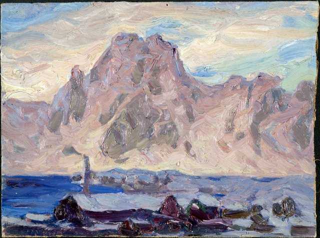 Lofoten in Violet. Study by Anna Boberg