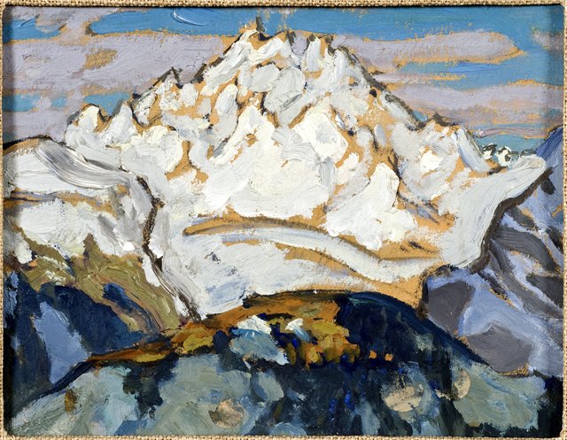 The White Mountain Top. Study from Switzerland by Anna Boberg