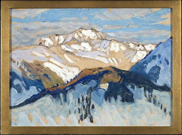 Mountains. Study from Switzerland by Anna Boberg