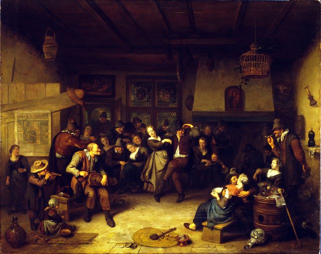 Dance in a Cottage by Richard Brakenburgh