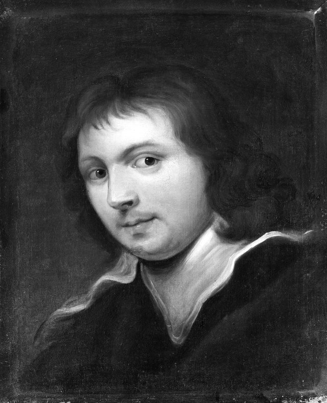 Young Man with Long Hair by Jan Cossiers