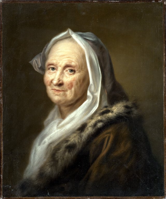 Portrait of an Old Lady by Balthasar Denner
