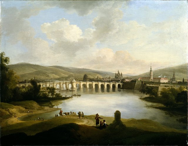 View of a Town by Christian Wilhelm Ernst Dietrich