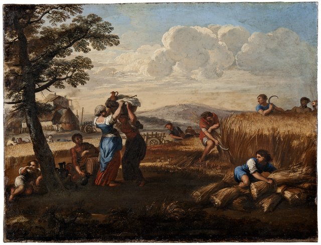 Landscape with Harvesting by Pietro da Cortona