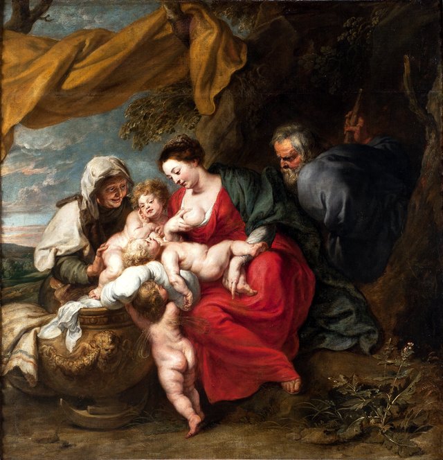 The Holy Family by Jan van den Hoecke