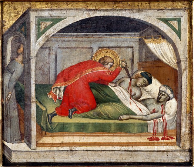 St Julianus Murdering his Parents by Spinello Aretino