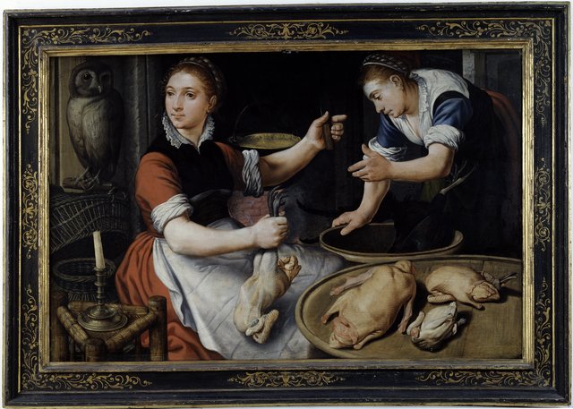 Two Women Cooking by Pieter Aertsen