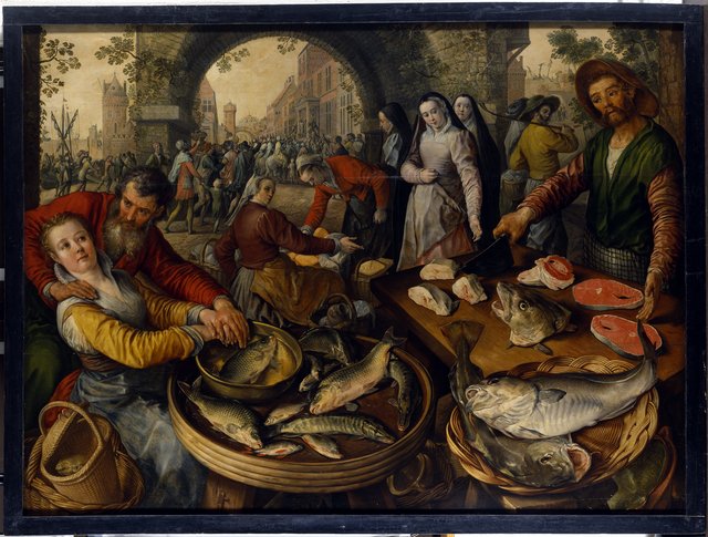 Fish Market with Ecce Homo by Joachim Beuckelaer