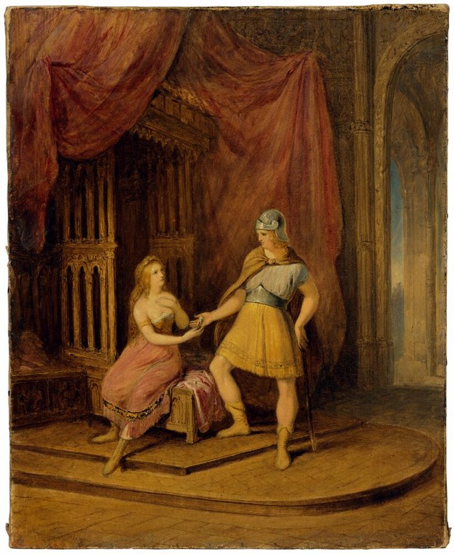 Heimdal and Freja. Sketch by Nils Blommér