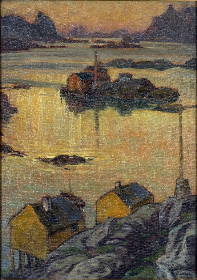 An August Night. Study from North Norway by Anna Boberg