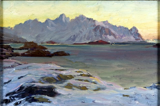 Mountains. Study from North Norway by Anna Boberg