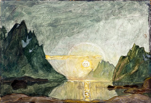 Midnight Sun. Study from North Norway by Anna Boberg