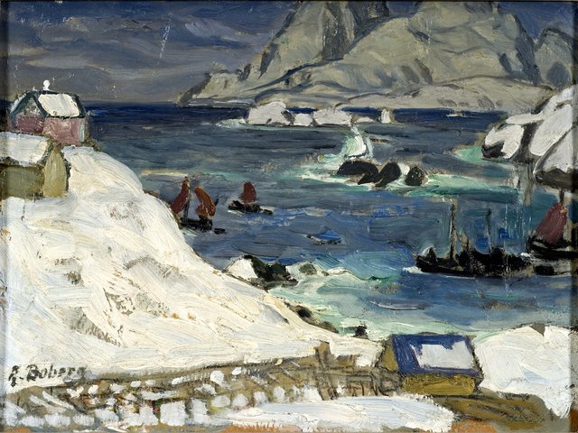 Running before the Storm. Study from North Norway by Anna Boberg