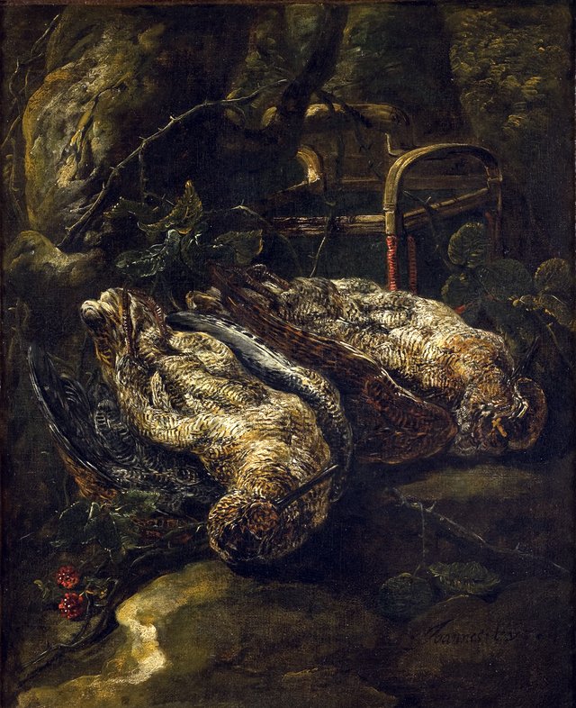 Still Life with Woodcocks by Jan Fyt