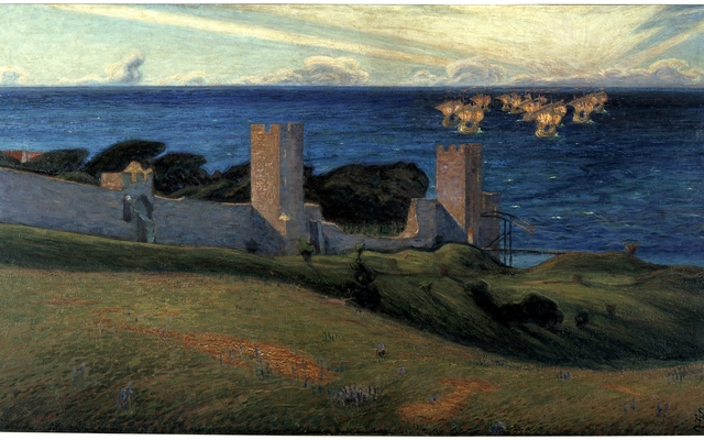 Vision. Scene from Visby by Richard Bergh