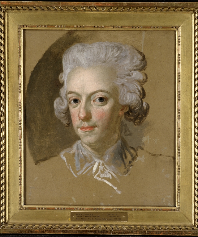 King Gustav III of Sweden. Sketch by Carl Frederik von Breda