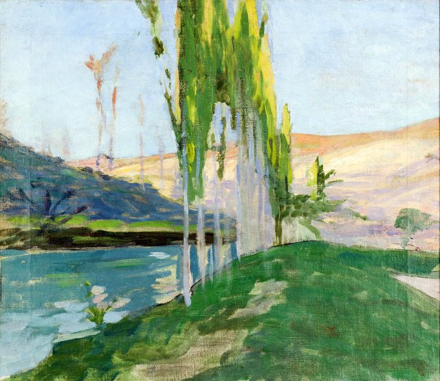 Poplars Growing near a Watercourse by Richard Bergh