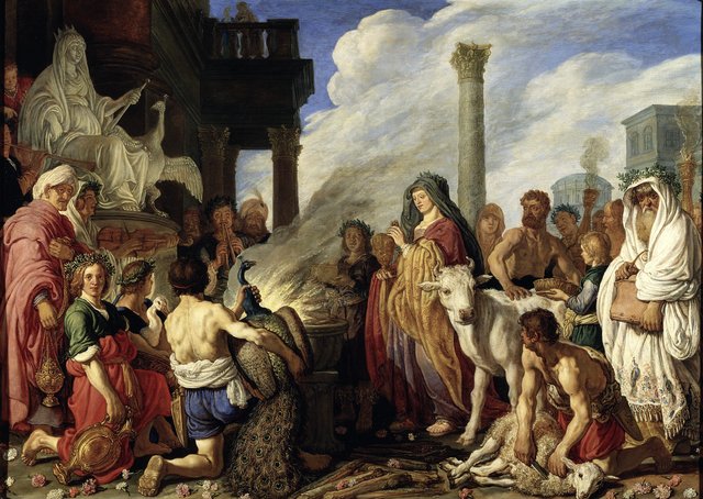 Dido's Sacrifice to Juno by Pieter Lastman