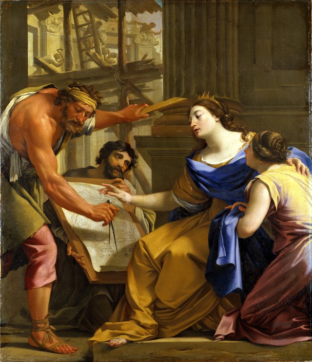 Artemisia Building the Mausolaeum by Simon Vouet