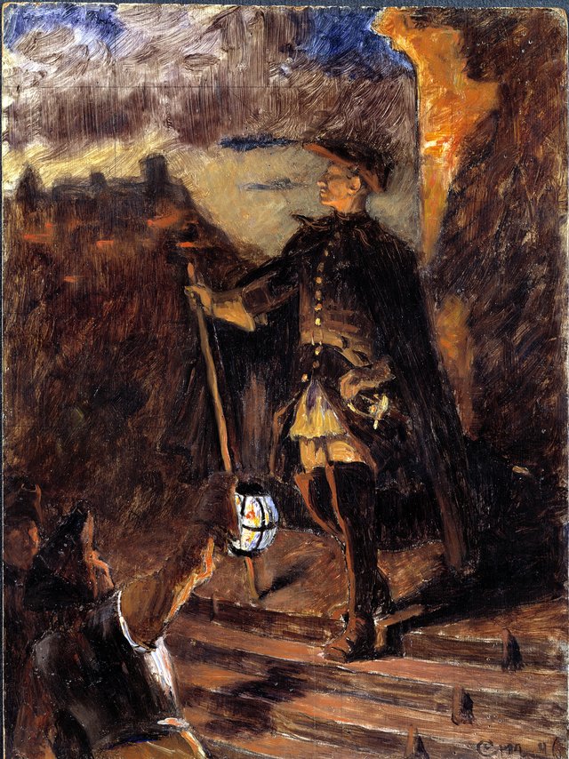 30th November. Sketch by Gustaf Cederström