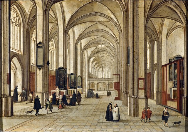 Interior of a Gothic Church by Pieter Neefs the Elder