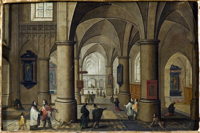Interior of a Gothic Church by Pieter Neefs the Younger