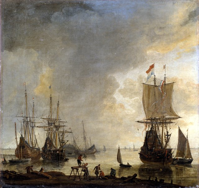 The Ship-yard in Amsterdam by Reinier Nooms
